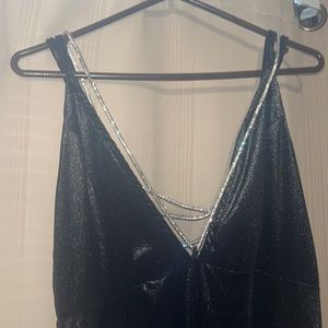 Gorgeous black velvet sparkle gown size 12